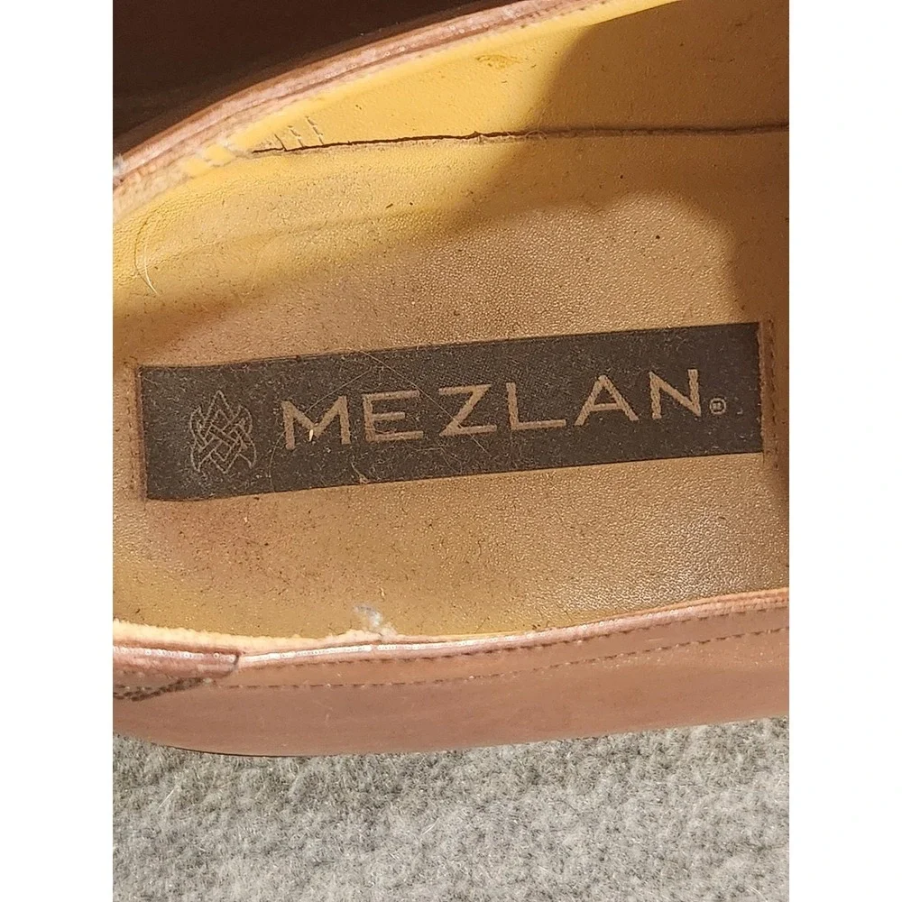 Mezlan Shoes Mens‎ Size 12 Brown Leather Derby Dress Square Toe Made In Spain